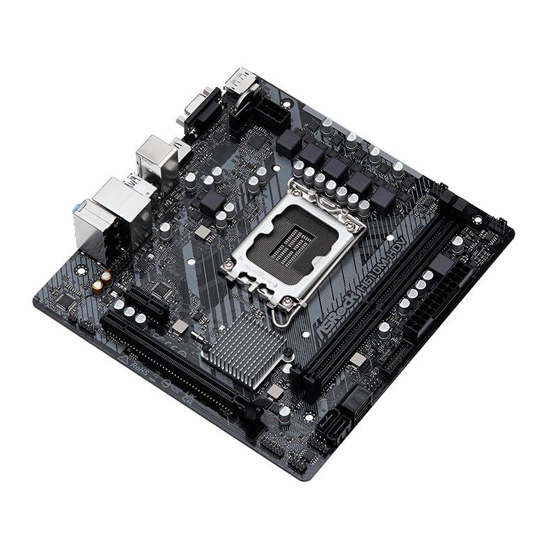 Placa Mae AsRock H610M-HDV, DDR4, LGA 1700, M-ATX, Chipset Intel H610, H610M-HDV