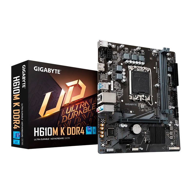 Placa Mae Gigabyte H610M K DDR4, LGA 1700, M-ATX, Chipset Intel H610, H610M-K-DDR4