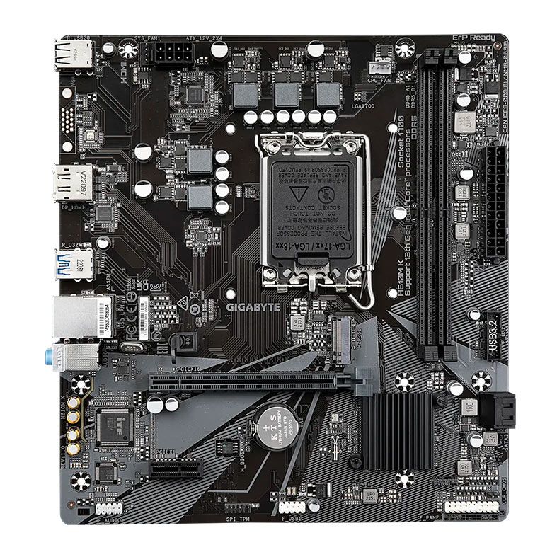 Placa Mae Gigabyte H610M K, DDR5, LGA 1700, M-ATX, Chipset Intel H610, H610M-K-DDR5