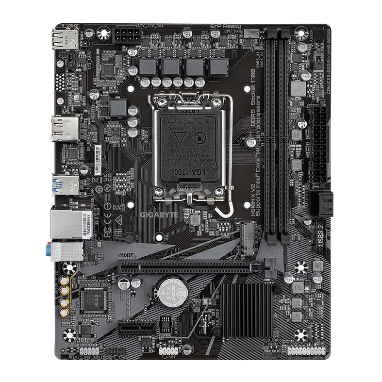 Placa Mae Gigabyte H610M K V2, DDR5, LGA1700, M-ATX, Chipset Intel H610, H610M-K-V2