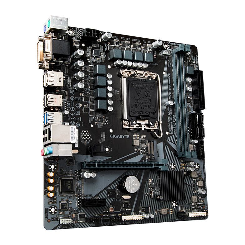 Placa Mae Gigabyte H610M S2H DDR4, Socket 1700, M-ATX, Chipset Intel H610, H610M-S2H-DDR4
