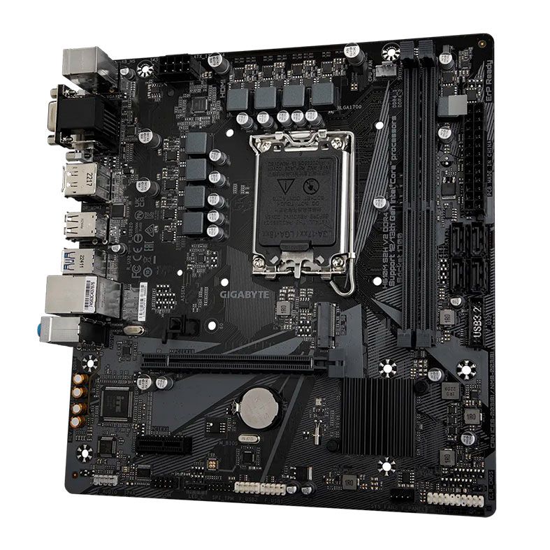 Placa Mae Gigabyte H610M S2H V2 DDR4, LGA 1700, M-ATX, Chipset Intel H610, H610M-S2H-V2-DDR4
