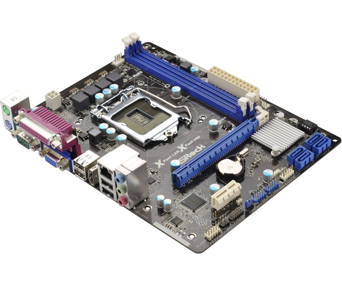 Placa Mae ASRock H61M-HP4 DDR3 Socket LGA1155 Chipset Intel H61