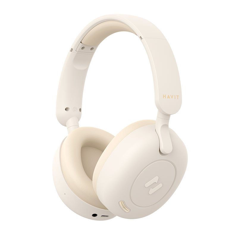 Headphone Havit H655BT, Drivers 40mm, Wireless, Bege, H655BT-BG