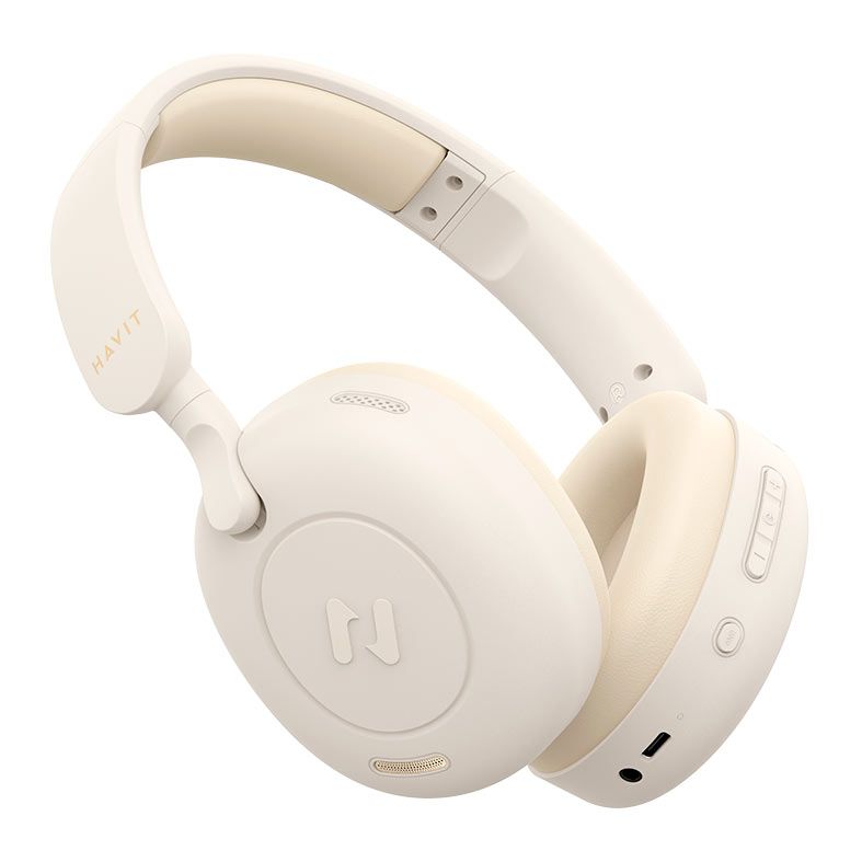 Headphone Havit H655BT, Drivers 40mm, Wireless, Bege, H655BT-BG