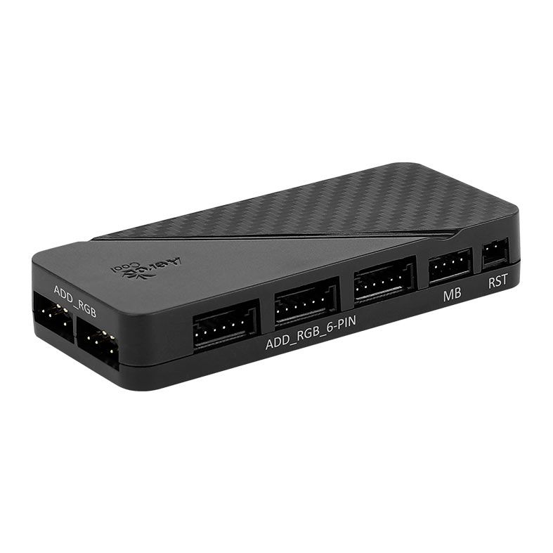 Hub PWM Aerocool H66F, 6 Portas 5v, Preto, H66F