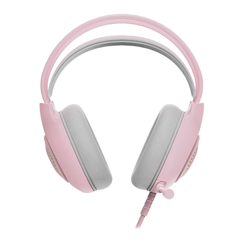 Headset Gamer Marvo H8325, RGB, Drivers 50mm, Rosa, H8325-PK