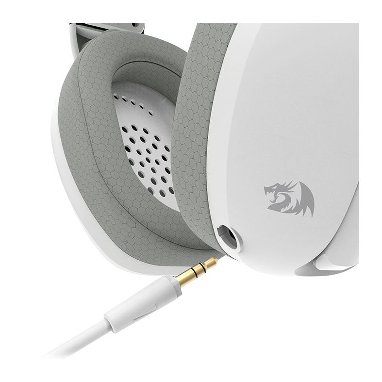 Headset Gamer Redragon IRE Pro, Wireless, Drivers 40mm, Branco, H848G