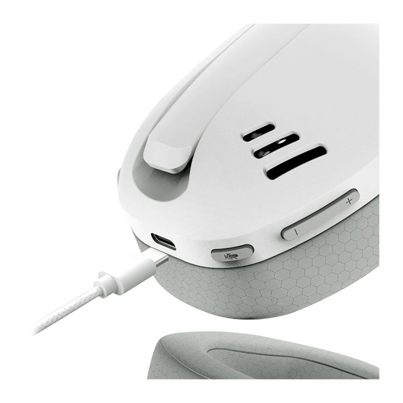 Headset Gamer Redragon IRE Pro, Wireless, Drivers 40mm, Branco, H848G