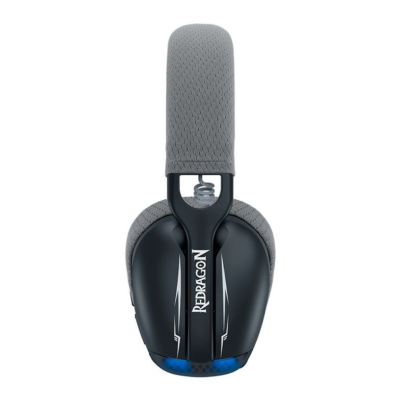 Headset Gamer Redragon Skuld Pro, Led Azul, Bluetooth, Drivers 40mm, Preto, H878BG