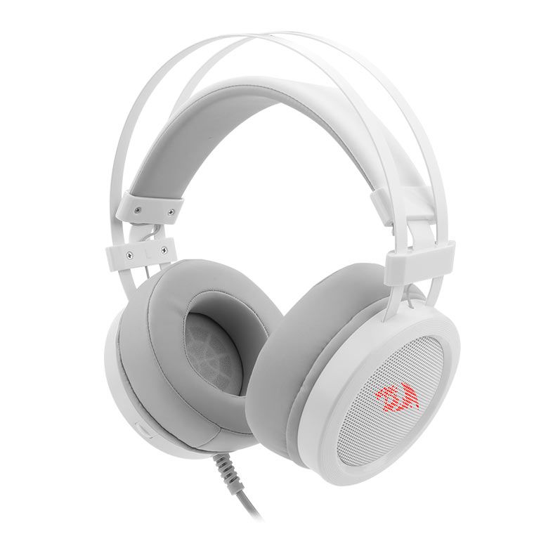 Headset Gamer Redragon Scylla Lunar White, Drivers 40mm, H901W