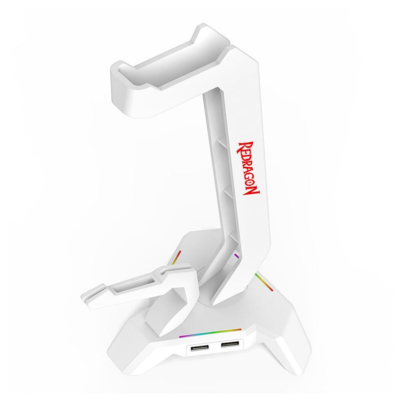 Suporte Para Headset Redragon Scepter Elite, RGB, Branco, HA311-W