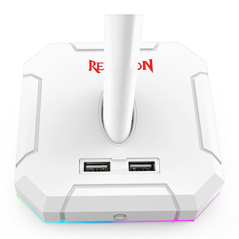 Suporte Para Headset Redragon Scepter, RGB, Branco, HA312-W