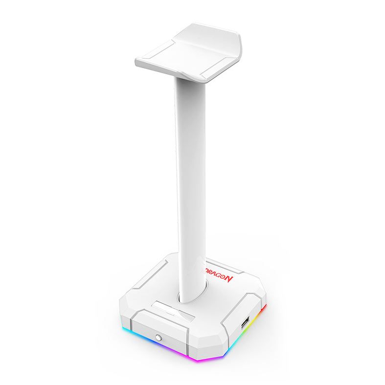 Suporte Para Headset Redragon Scepter, RGB, Branco, HA312-W