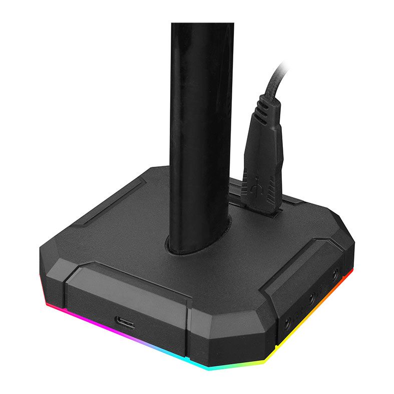 Suporte Para Headset Redragon Scepter, RGB, Preto, HA312