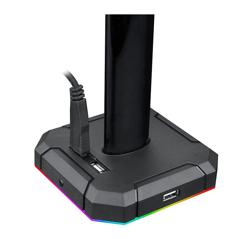 Suporte Para Headset Redragon Scepter, RGB, Preto, HA312