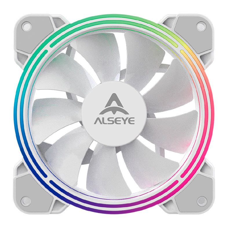Ventoinha Alseye Halo H4.0, ARGB, 120mm, Branco, HALO-W-ALSEYE