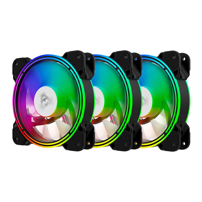 Kit Ventoinhas Alseye Halo 4.0, ARGB, 3x120mm, Halo4.0KIT-3X