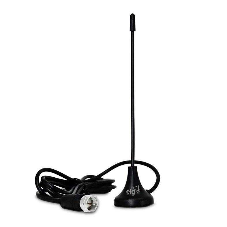 Antena Digital Interna ELG Smart View, Cabo 2,5m, Preto, HDTV1300I