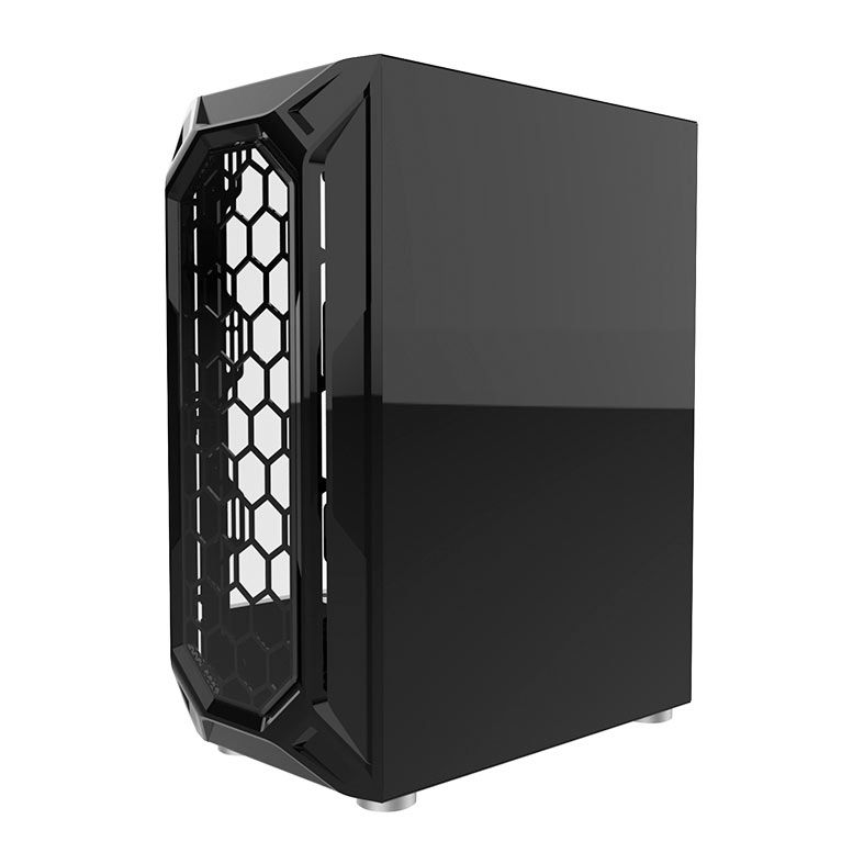 Gabinete Gamer Alseye Heir, Mid-Tower, Lateral de Vidro, Preto, HEIR-BK