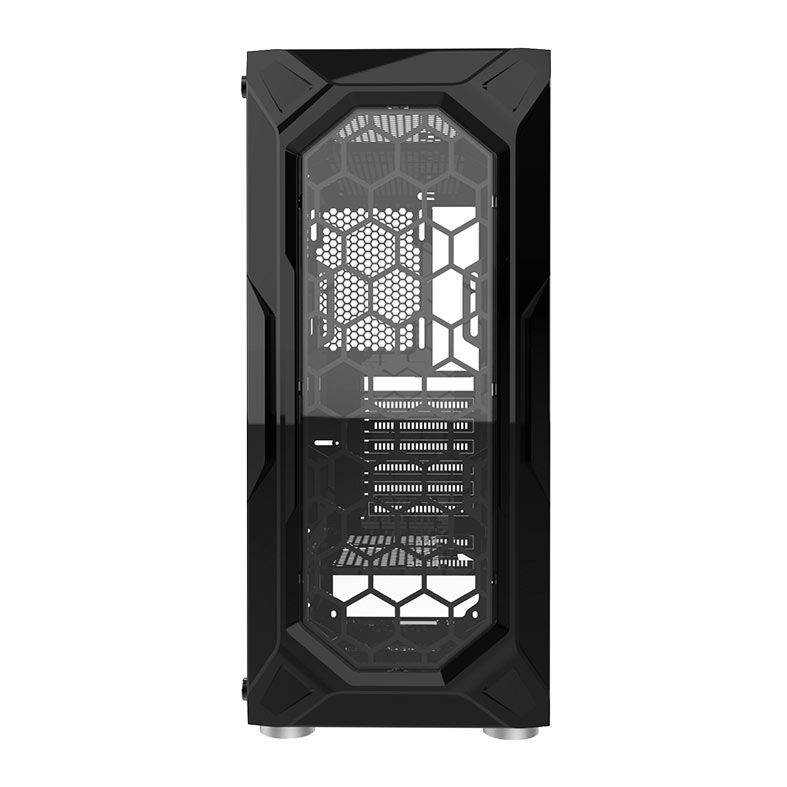 Gabinete Gamer Alseye Heir, Mid-Tower, Lateral de Vidro, Preto, HEIR-BK