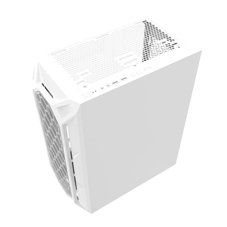 Gabinete Gamer Alseye Heir, Mid-Tower, Lateral de Vidro, Branco, HEIR-WH