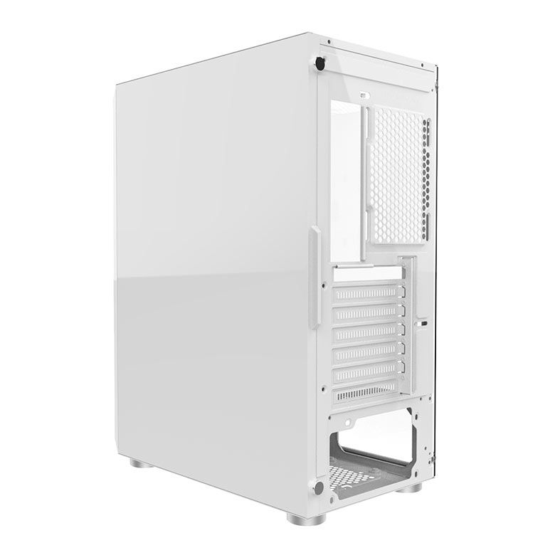 Gabinete Gamer Alseye Heir, Mid-Tower, Lateral de Vidro, Branco, HEIR-WH