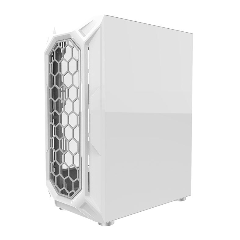 Gabinete Gamer Alseye Heir, Mid-Tower, Lateral de Vidro, Branco, HEIR-WH