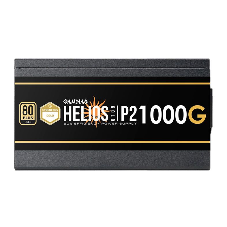 Fonte Gamdias Helios P2-1000G, 1000W, Full Modular, ATX 3.0, PCIe 5.0, 80 Plus Gold, Preto, HELIOS-P2-1000G