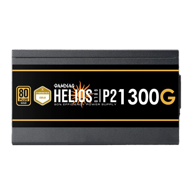 Fonte Gamdias Helios P2-1300G, 1300W, ATX 3.0, PCIe 5.0, 80 Plus Gold, Preto, HELIOS-P2-1300G