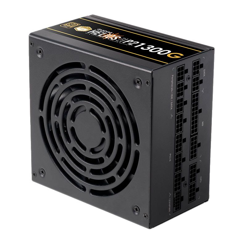 Fonte Gamdias Helios P2-1300G, 1300W, ATX 3.0, PCIe 5.0, 80 Plus Gold, Preto, HELIOS-P2-1300G