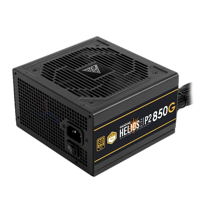 Fonte Gamdias Helios P2-850G, 850W, ATX 3.0, PCIe 5.0, 80 Plus Gold, Preto, HELIOS-P2-850G