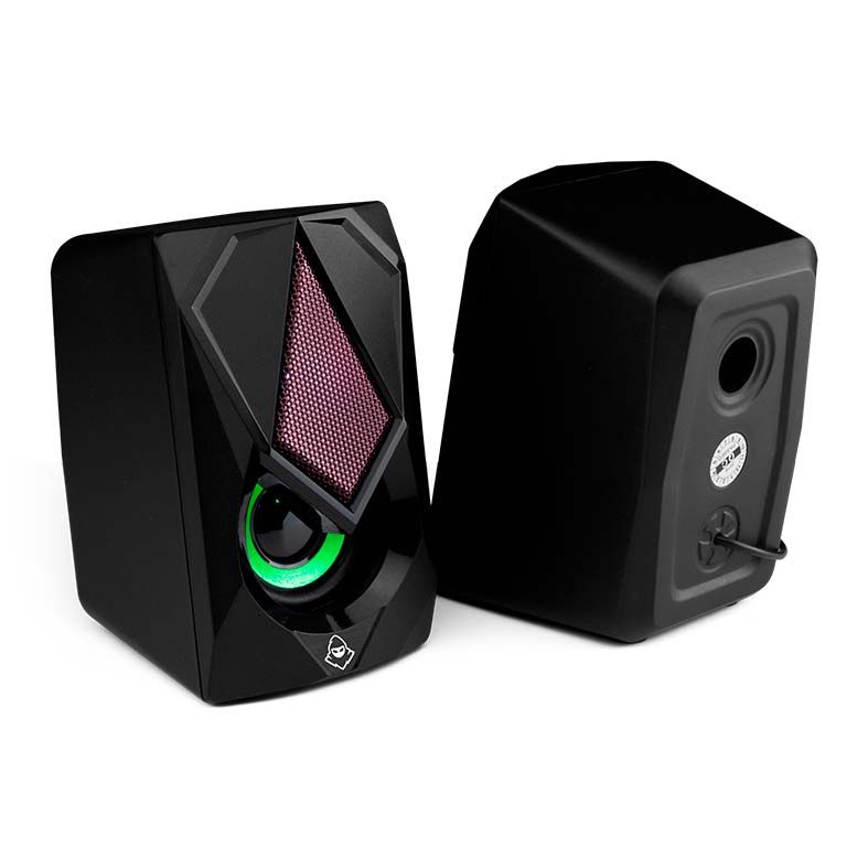Caixa de Som Mancer Helm RGB Rainbow 2x3W, MCR-HMT-RB01