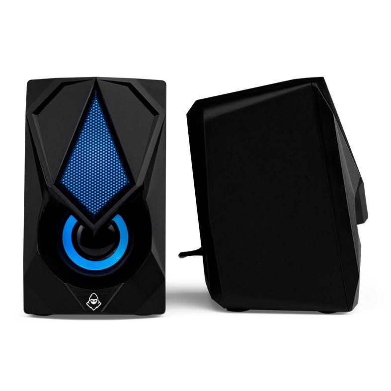 Caixa de Som Mancer Helm RGB Rainbow 2x3W, MCR-HMT-RB01