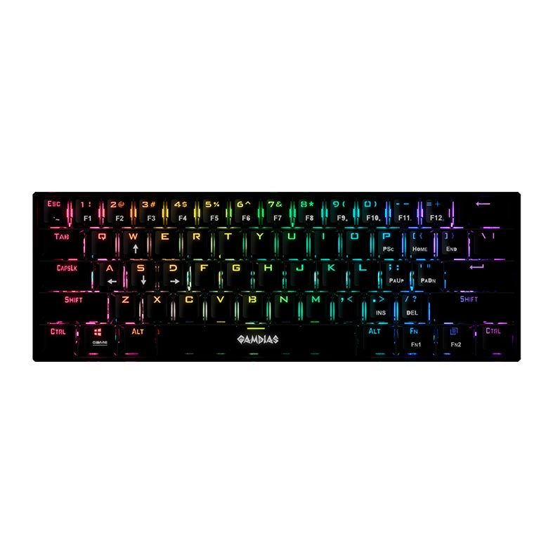 Teclado Mecanico Gamdias Hermes E3 RGB Switch Azul, HERMES E3 RGB(US/BLUE/BK)