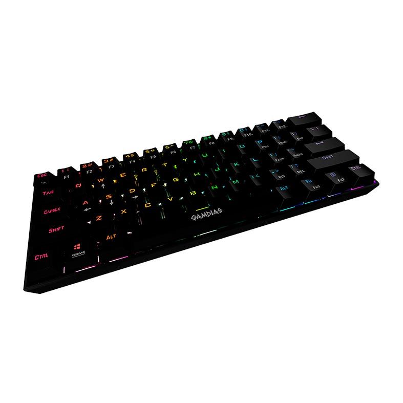Teclado Mecanico Gamdias Hermes E3 RGB Switch Azul, HERMES E3 RGB(US/BLUE/BK)