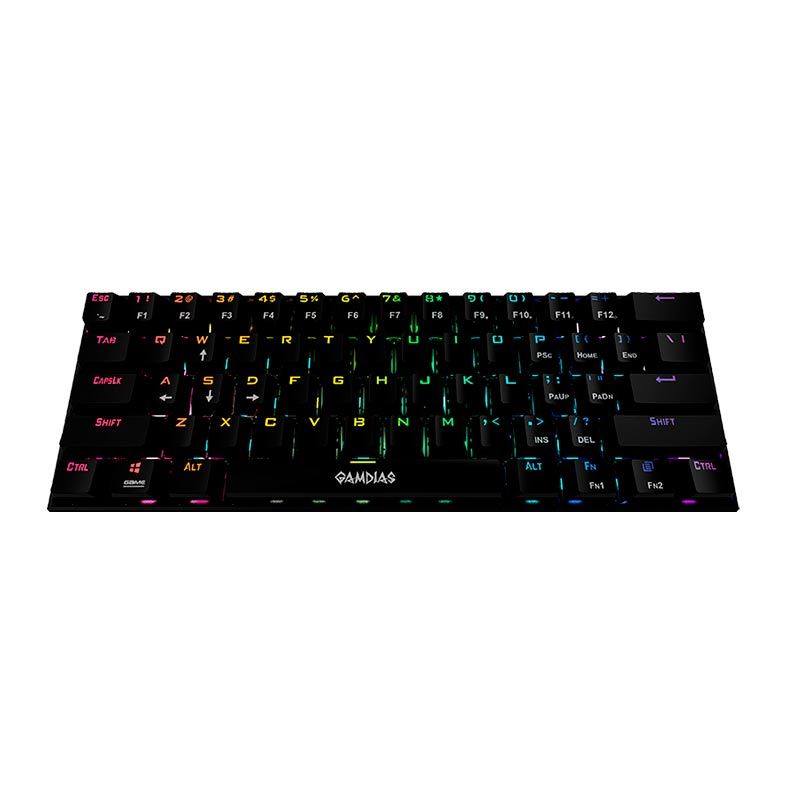 Teclado Mecanico Gamdias Hermes E3 RGB Switch Vermelho, HERMES E3 RGB(US/RED/BK)