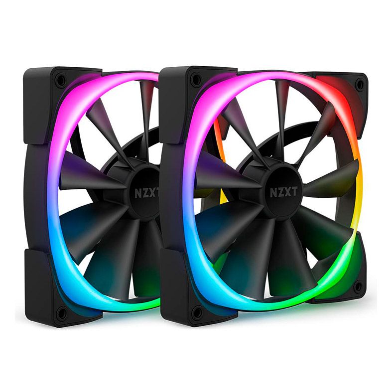 Kit Ventoinhas NZXT AER RGB 2, 2x140mm, HF-2814C-DB
