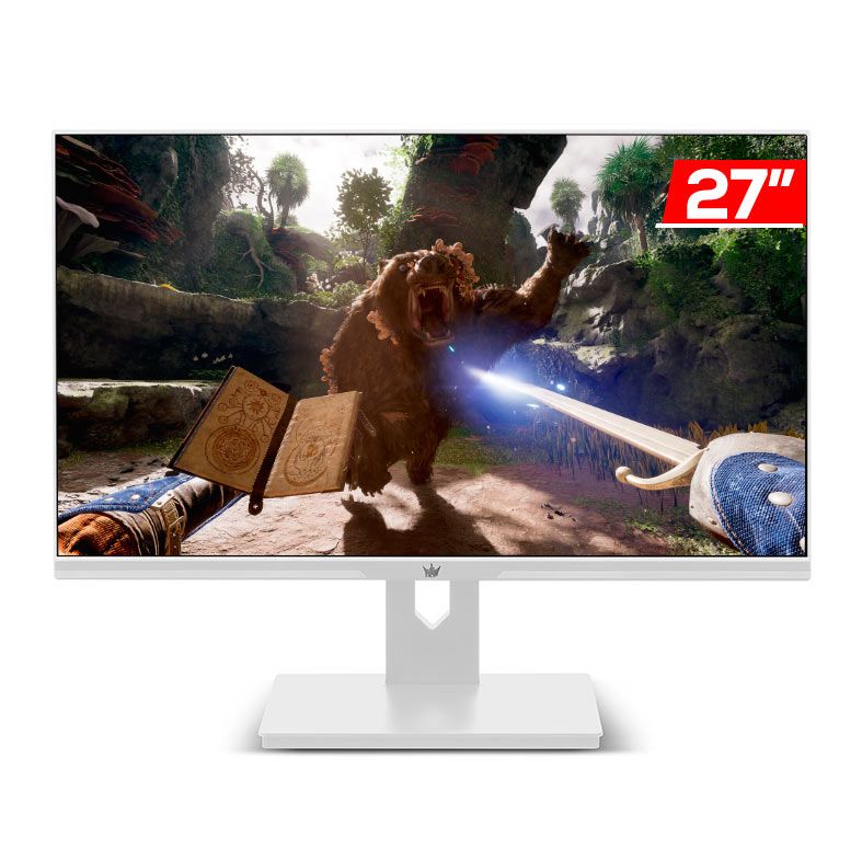 Monitor Gamer Galax HOF Lite Cignus I, 27 Pol, IPS, WQHD, 1ms, 165Hz, HDMI/DP, Branco, HFLC27165WQ