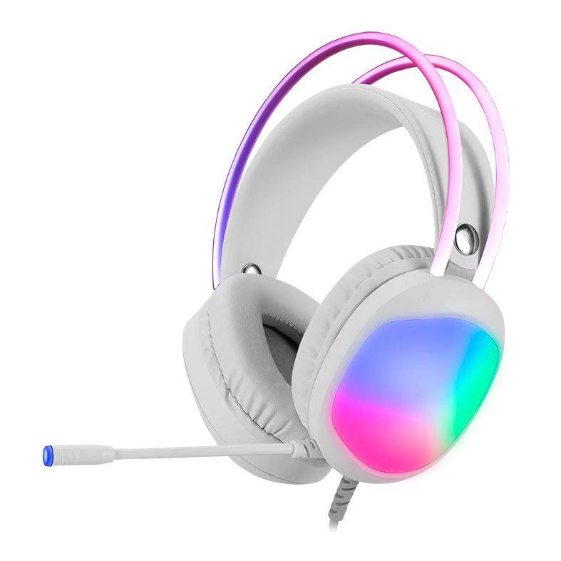 Headset Gamer Marvo HG8959, RGB, Drivers 50mm, Branco, HG8959