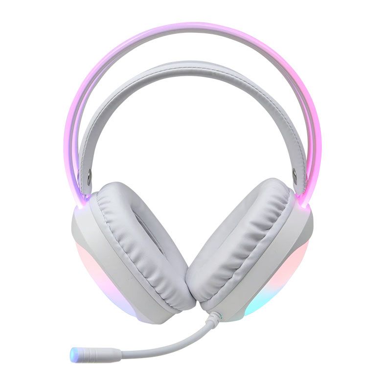Headset Gamer Marvo HG8959, RGB, Drivers 50mm, Branco, HG8959