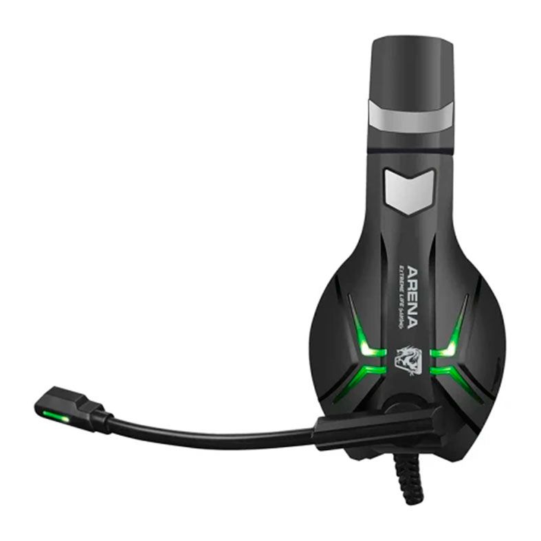 Headset ELG ARENA, Driver 40mm, Preto e Verde, HGAR