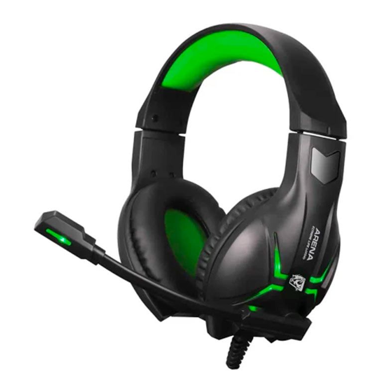 Headset ELG ARENA, Driver 40mm, Preto e Verde, HGAR