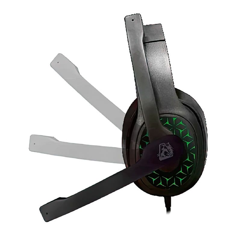 Headset ELG EMPEROR, Driver 40mm, Preto e Verde, HGE02