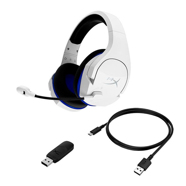 Headset Gamer HyperX Cloud Stinger Core Wireless, Som Surround 7.1, Drivers 40mm, Branco, HHSS1C-KB-WT/G