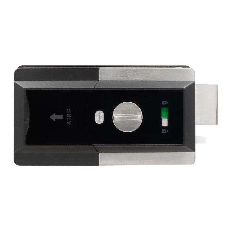 Fechadura Geonav Biométrica Inteligente Wi-Fi Preto, HISLFD10B