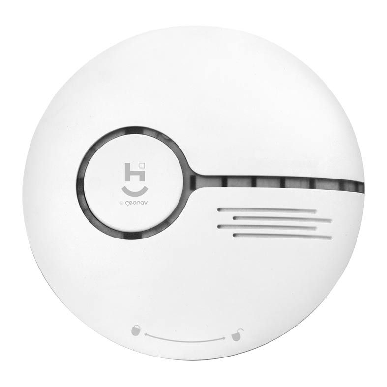 Sensor Geonav Inteligente De Fumaça Wi-Fi Branca, HISSSK