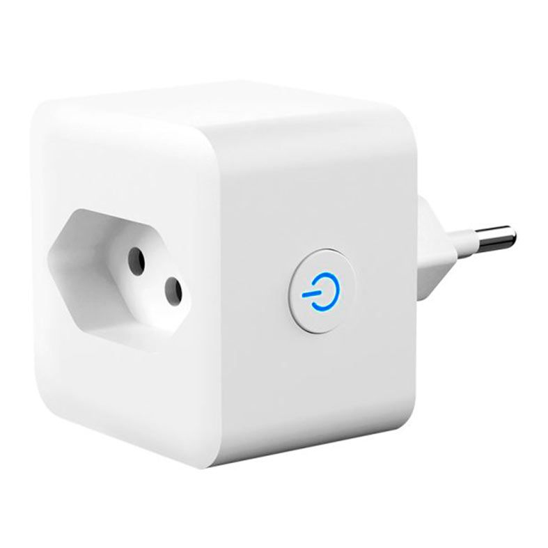 Adaptador de Tomada Inteligente Geonav, Wi-Fi, Bivolt, Branco, HITM10A