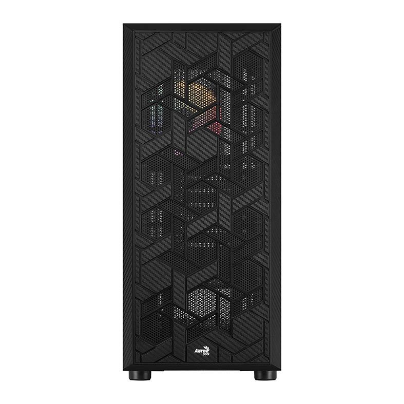 Gabinete AeroCool Hive Vidro Temp Preto, HIVE-G-BK-v3