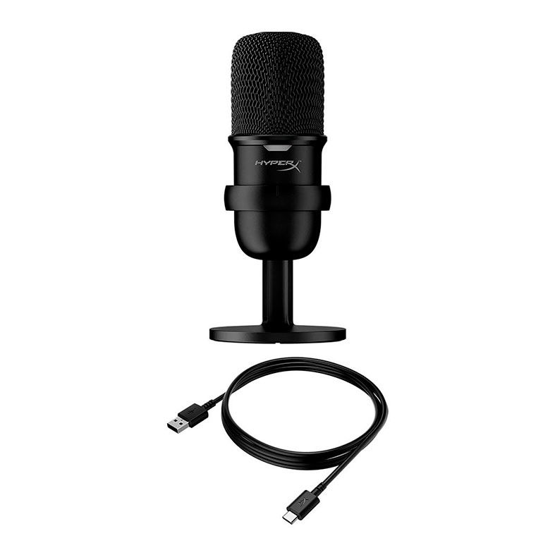 Microfone HyperX Solocast, USB, Preto, HMIS1X-XX-BK/G
